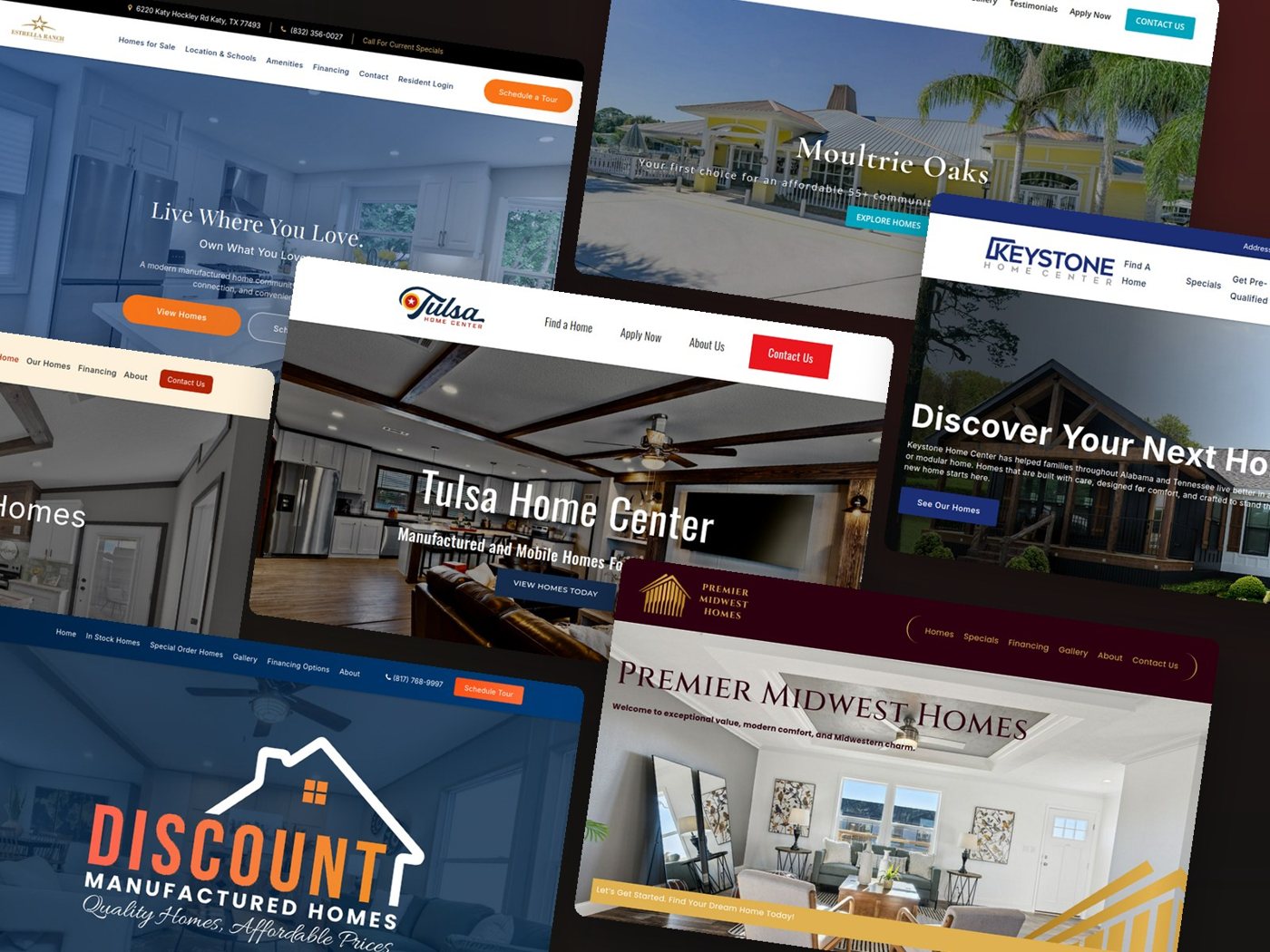 seven community and dealer websites designed for Bild Media clients