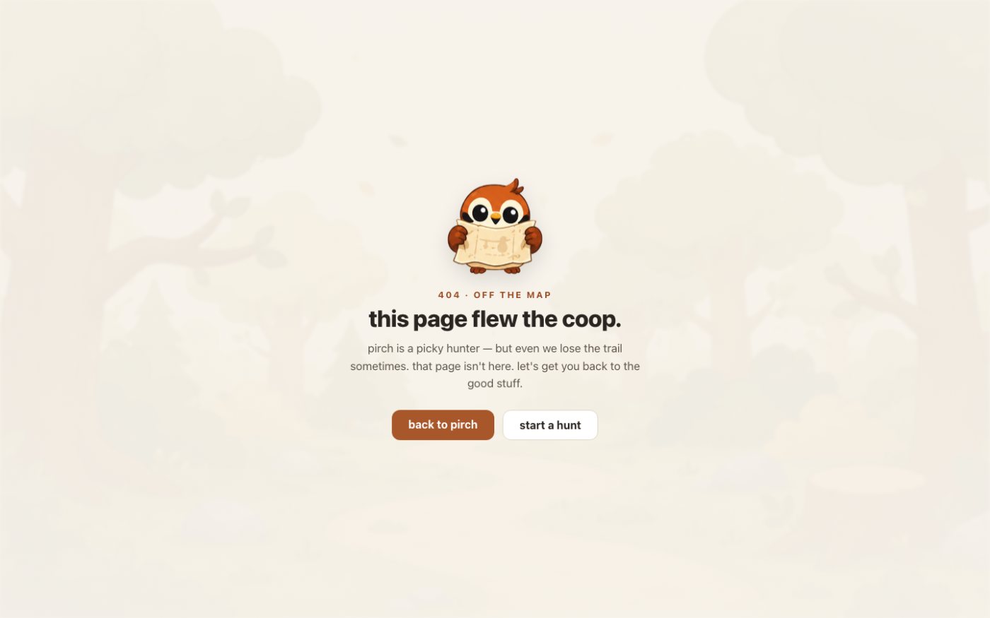 The 404: this page flew the coop