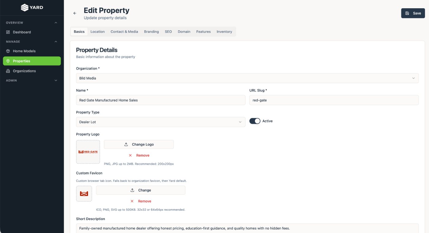Editing a property