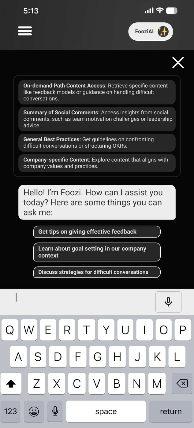 Foozi on mobile